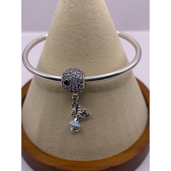Authentic Pandora Disney FLOATING MINNIE Mouse Charm 797171CZ RETIRED - Picture 1 of 4